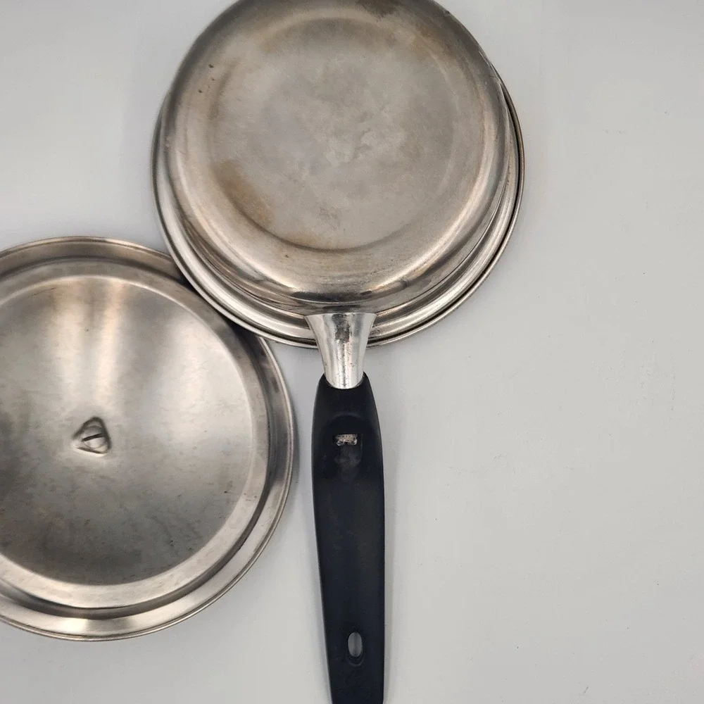Vintage Regal 3-Ply Stainless Steel Saucepan 1 Quart w/ Lid Made in USA Cookware